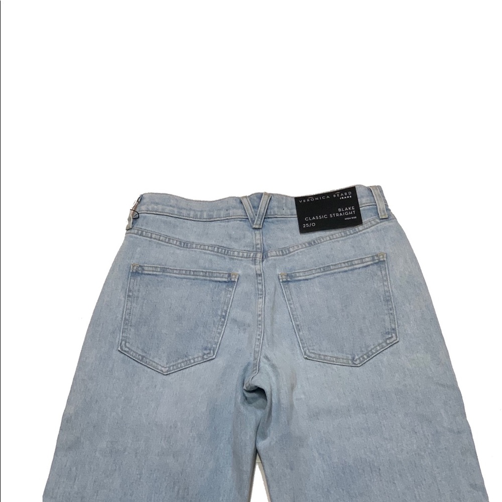25 / Veronica Beard Blake High Rise Straight Jeans - Picture 7 of 10